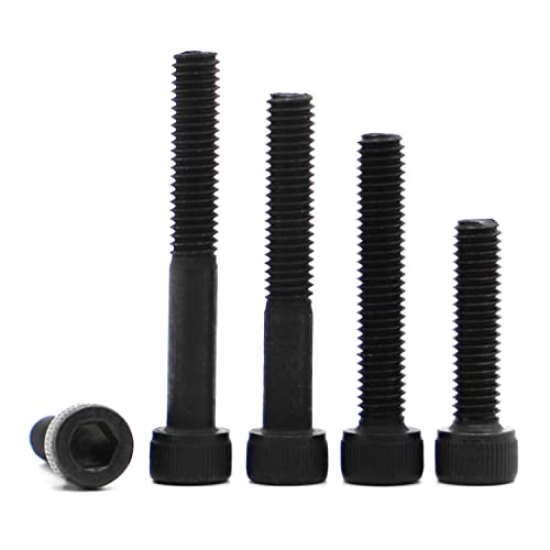 DIN912 Grade 12.9 Kohlenstoffstahl Inbusschraube M1.6 M2 M2.5 M3 M4 M5 M6 M8 M10 Innensechskantschrauben Schrauben (Color : M1.6 50pcs, Size : 25mm (full thread)) von SYLALE