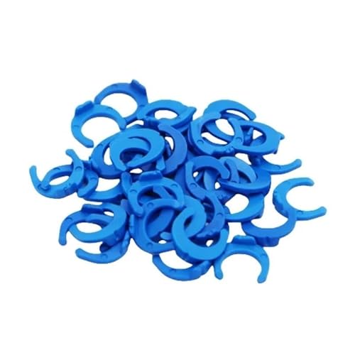 Ellenbogen 90 Grad RO Aquarium Zubehör Schnellverbinder 1/8 1/4 3/8 1/2 3/4 BSP Innengewinde 6,35 mm 9,53 mm Rohradapter(Blue Clip 1I4-10Pcs) von SYLALE
