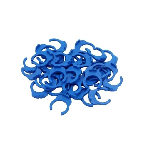 Ellenbogen 90 Grad RO Aquarium Zubehör Schnellverbinder 1/8 1/4 3/8 1/2 3/4 BSP Innengewinde 6,35 mm 9,53 mm Rohradapter(Blue Clip 3I8-10Pcs) von SYLALE