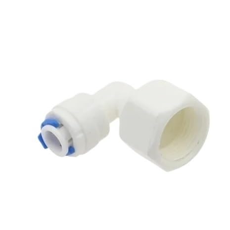 Ellenbogen 90 Grad RO Aquarium Zubehör Schnellverbinder 1/8 1/4 3/8 1/2 3/4 BSP Innengewinde 6,35 mm 9,53 mm Rohradapter(PLF 6.35mm-1I4) von SYLALE
