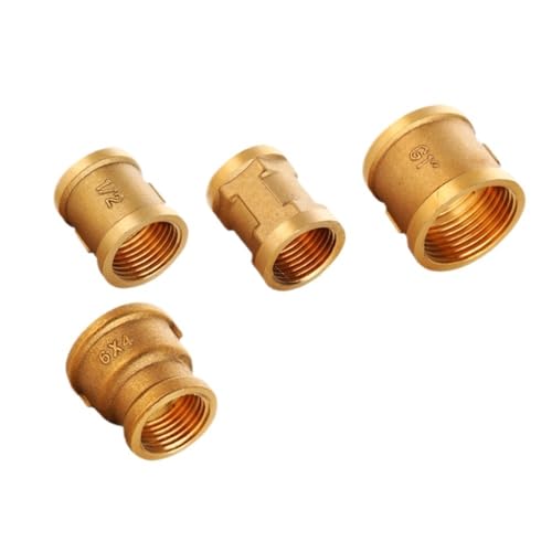 F/F 1/2" 3/4" 1" BSP Innengewinde Wasser Messing Rohrverschraubungen Rundmutter Stangenverbinder Kupplung Vollanschluss Kupferadapter(1-1) von SYLALE