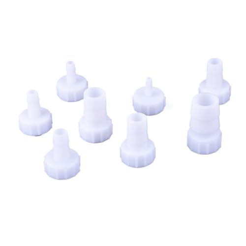 Kunststoff-Rohrverschraubung Pagoden-Widerhaken auf 1/4 3/8 1/2 3/4 BSP Innengewinde Kupplung Reduzierung gerader Schlauchverbinder for Aquarien(6,10 PCS) von SYLALE