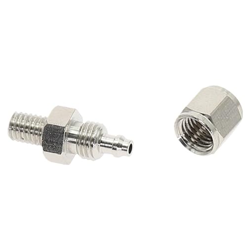 Luftschlauch-Schnellkupplungsadapter 4-M5 6 8 10 12 MM auf M6 M8 M10 M12 M14 Außengewinde Pneumatischer Fast Twist Fittings-Anschluss(Tube OD10mm ID6.5mm,M8x1) von SYLALE