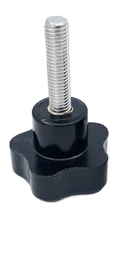 M4 M5 M6 M8 304 Edelstahl Handknopfschrauben Bolzen Kunststoff Sternform Kopf Gewinde Klemmung Daumengriff Maschinenschraube (Color : 45mm, Size : M6 (Head 32mm) 2pcs) von SYLALE