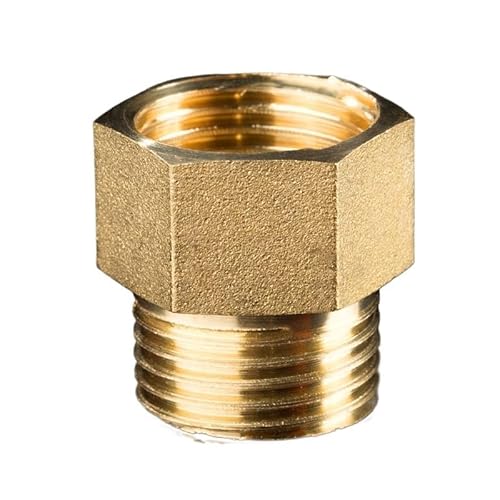 Messing Fitting F/M 1/8 "1/4" 3/8 "1/2" 3/4 "BSP Weibliche Zu Männlichen Gewinde Rohr anschlüsse Kupfer Koppler Adapter Gewinde Joint(G1I8-M5) von SYLALE