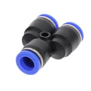 PY PW" 3-Wege-Anschluss Y-Form Luft Pneumatischer Schlauch 4 mm - 16 mm Außendurchmesser Einsteck-Gas-Kunststoffrohrverschraubungen Schnellverschraubungen(PW-6-4mm) von SYLALE