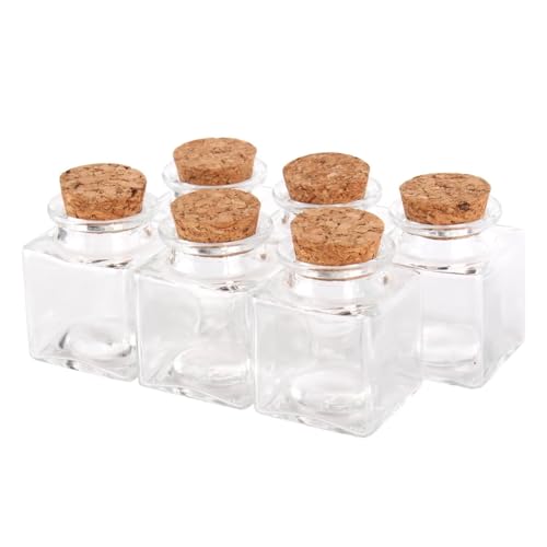 SYLALE 6 stücke 50 ml 42 * 54mm Transparente Quadratische Glasflaschen Mit Korken Stopper Leere Süßigkeiten Lebensmittelqualität Dichtung Gläser fläschchen for Kunsthandwerk SYLALE 6 stücke 50 ml 42 * 54mm Transparente Quadratische Glasflaschen Mit Korken Stopper Leere Süßigkeiten Lebensmittelqualität Dichtung Gläser fläschchen for Kunsthandwerk von SYLALE