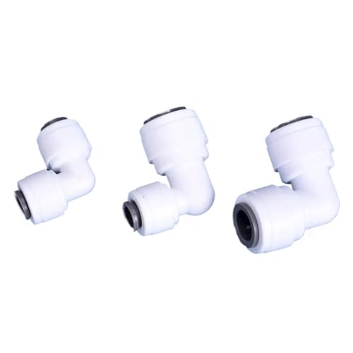 Teile des Umkehrosmosefilters: rechtwinkliger Winkelanschluss, 1/4-Zoll-Schlauchanschluss, 3/8-Zoll-Gewindeanschluss (männlich/weiblich)(JSQMK033) von SYLALE