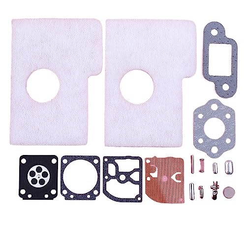SYLALE Vergaser Reparatur Rebuild Kit for Stihl MS180 018 MS170 017 MS 180 170 Kettensäge Ersatz Werkzeug Teil Luftfilter Vergaser schalldämpfer Dichtung von SYLALE