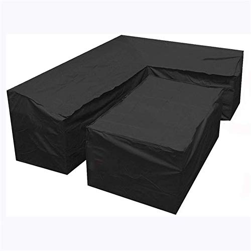 SYLC wasserdichte Abdeckung Für Gartenmöbel L-Form, Schutzhülle Gartenmöbel Abdeckung Für Ecksofa | L Form Lounge Abdeckplane (270x200x82cm+155x95x68cm) von SYLC