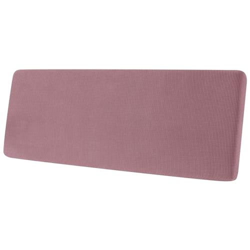 Sofa Sitzkissenbezug, Sofa Sitzkissenbezug Stretch, Elastischer Kissenbezüge, Husse Überzug Bezug Für Sofa Sitzkissen, rutschfest Stoff Tartan (Rosa,3-Sitzer) von SYLC