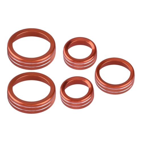 SYLTER Auto Interieurleisten 5 Teile/Satz Auto Center Console Knob Trim Ring Abdeckung Für Ford Für Maverick 2023 2022 Auto Zierleiste von SYLTER