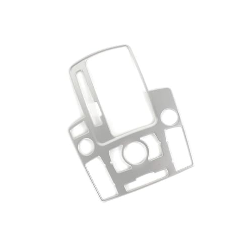 SYLTER Auto Interieurleisten Autokonsole Schalthebel Multimedia-Taste Rahmenabdeckung Zieraufkleber Für Q7 2008-2015 Autoinnenausstattung Auto Zierleiste(Silber) von SYLTER