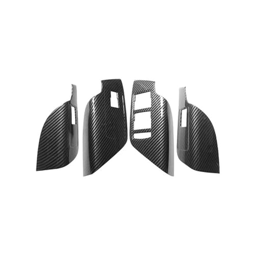 SYLTER Auto Interieurleisten Für Buick Für Regal 2009-2016 LHD Auto Innentür Fensterheber Schalter Taste Panel Rahmen Abdeckung Trim Auto Zierleiste(Carbon Texture) von SYLTER