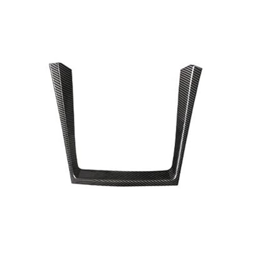SYLTER Auto Interieurleisten Für X5 E70 2008-2013 ABS Auto Zentrale Steuerung Wasser Tasse Halter Dekoration Rahmen Trim Aufkleber Zubehör Auto Zierleiste(Kohlefaser) von SYLTER