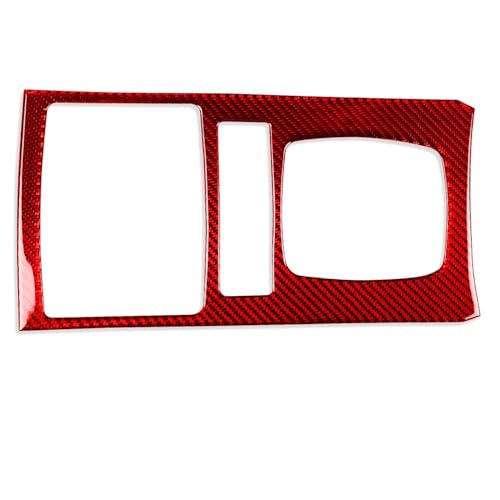 SYLTER Auto Interieurleisten Getriebe Shift Panel Dekoration Abdeckung Trim Aufkleber Für Infiniti FX 2009-2013 Auto Innen Zubehör Auto Zierleiste(Red Carbon Fiber) von SYLTER