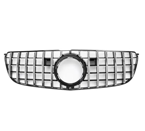 SYLTER Frontstoßstangengitter Für Benz Für X166 GLS 2016-2018 GLS350 GLS400 GLS500 GLS63 AMG Front Kühlergrill Stoßstange Grill Einlass Mesh Tuning Zugang Kühlergrill Sportgrill(Silber) von SYLTER