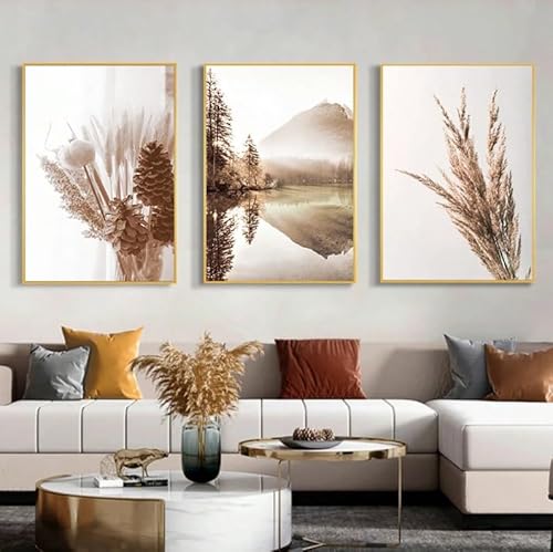 SYLUOQP 3PCS Herbst Natürliche Landschaft Malerei See Pflanze Trockenes Gras Wohnzimmer Schlafzimmer Dekoration Poster Rahmenlose Malerei,50x70cm SYLUOQP 3PCS Herbst Natürliche Landschaft Malerei See Pflanze Trockenes Gras Wohnzimmer Schlafzimmer Dekoration Poster Rahmenlose Malerei,50x70cm von SYLUOQP