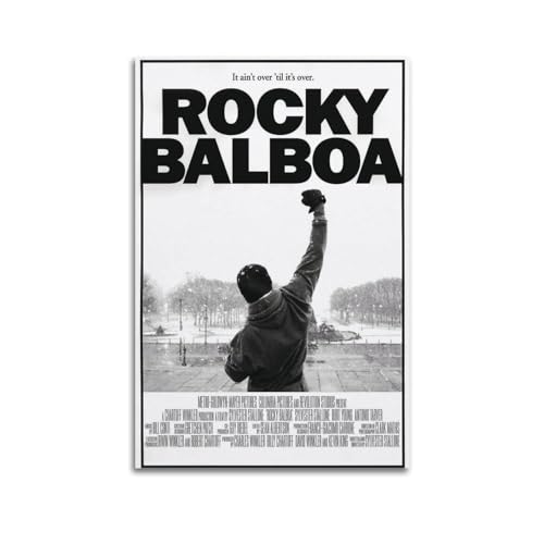 SYLUOQP Rocky Balboa Poster, Kunstdekoration, Wandposter, Dekoration, Innenposter, Druck, Dekoration, Bar, Restaurant, Dekoration, Ästhetik, Poster, Wohnzimmer, Poster, 50 x 75 cm, ungerahmter Stil SYLUOQP Rocky Balboa Poster, Kunstdekoration, Wandposter, Dekoration, Innenposter, Druck, Dekoration, Bar, Restaurant, Dekoration, Ästhetik, Poster, Wohnzimmer, Poster, 50 x 75 cm, ungerahmter Stil von SYLUOQP