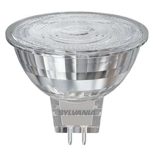 SYLVANIA GU5.3 LED Warmweiß M16 | 12V LED Spot | 4,6W ersetzt 40W | 425 Lumen | LED Leuchtmittel von SYLVANIA