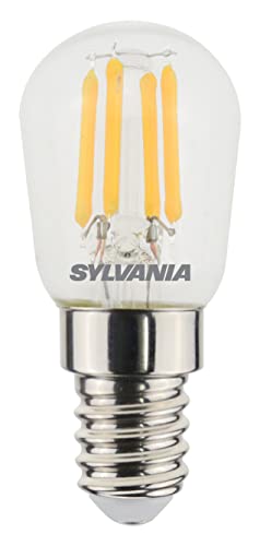 SYLVANIA LED-Lampe, E14 Sockel, 250 Lumen, Homelight (2700 Kelvin), 2.5 Watt Leistung, 15000h Lebensdauer, 25mm Durchmesser, 61mm Länge, Klarer Pygmy Kolben, 1er Pack von SYLVANIA