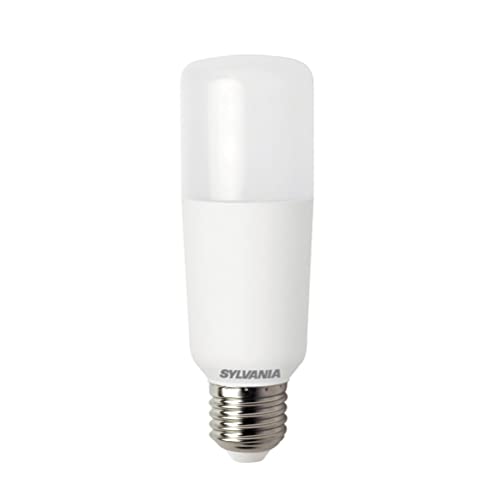 SYLVANIA LED-Lampe, E27 Sockel, 1600 Lumen, Cool White (4000 Kelvin), 14 Watt Leistung, 15000h Lebensdauer, 37mm Durchmesser, 137mm Länge, Weißer Röhren Kolben, 1er Pack von SYLVANIA