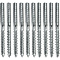 10x Stockschrauben M10 x 180mm Schraubstift Holzschraube von SYMBIONET