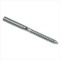 Symbionet - Stahl Stockschraube M8 x 120 mm Gewinde Holzschraube Doppelgewinde von SYMBIONET