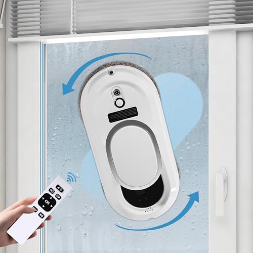 Fensterputzroboter mit Fernsteuerung, 2800 Pa Fensterroboter mit KI-Navigation, Sturzsensor, Intelligentes Kantenerkennungssystem Fenstersauger Fensterputzer Elektrisch, Glasreinigungssroboter Fensterputzroboter mit Fernsteuerung, 2800 Pa Fensterroboter mit KI-Navigation, Sturzsensor, Intelligentes Kantenerkennungssystem Fenstersauger Fensterputzer Elektrisch, Glasreinigungssroboter von SYNCMH
