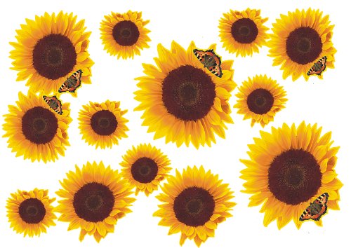 Autoaufkleber, Blumendesign: Flower Set 09-Mini-36 Stück von aufgeklebt.de