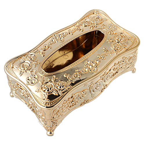 JOYKK Europäischen Stil Acryl Tissue Box KTV Taschentuch Toilettenpapierhalter - Golden von SYNYEY