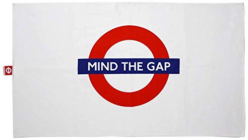 Licensed London Underground Baumwolle Tee Handtuch mit Mind The Gap Logo 740mm X 430mm ( GWC ) von SYNYEY