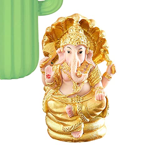 SYNYEY Ganesha-Statuen - Ganesha Elefantengott Statuen | Hindu Home Temple Mandir Pooja Artikel Hindun Hochzeit Rückkehr Geschenke Meditation Yoga Raumdekoration von SYNYEY