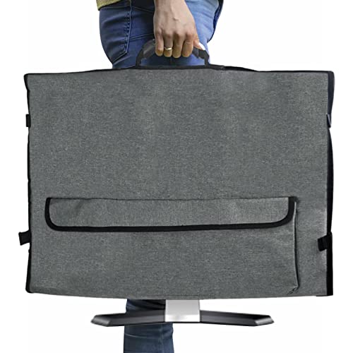 SYNYEY Monitor-Reisetasche, Reisetasche mit weichem Samtfutter, Kompatibel mit 24-27 Zoll Desktop-Computerbildschirm und Zubehör von SYNYEY