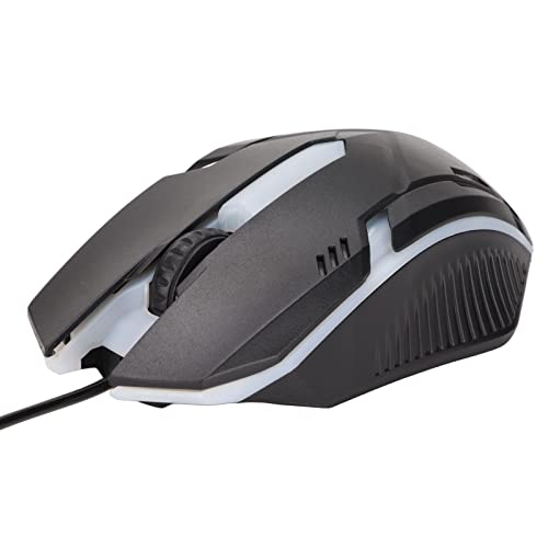 Xirfuni Gaming-Maus, Tragbare Computermaus mit 1600 DPI und RGB-Leuchten, Tragbare Mini-PC-Maus mit USB-Kabel für Computer-Laptop, Plug-and-Play von SYNYEY