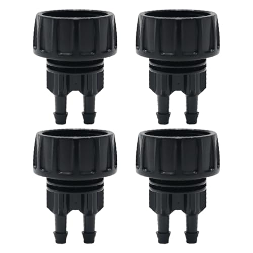 SYOWADA 4 Stück Tropfbewässerungsschlauch-Wasserhahn-Adapter, 6,35 mm auf 1,9 cm, Garten-Wasserhahn-Adapter, Wassertropfschlauch-Adapter, Anschlüsse für Außenhahn SYOWADA 4 Stück Tropfbewässerungsschlauch-Wasserhahn-Adapter, 6,35 mm auf 1,9 cm, Garten-Wasserhahn-Adapter, Wassertropfschlauch-Adapter, Anschlüsse für Außenhahn von SYOWADA