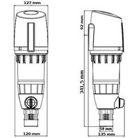 Drufi+ dfr Rückspülfilter mit Druckminderer 2315.00.080 inkl. Flansch dn 32 - SYR von SYR