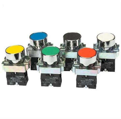 10 STÜCKE NP2-BA Serie NP2-BA11 21 31 51 .. Druckknopfschalter 1NO(Y1ellow) von SYSCZPWC