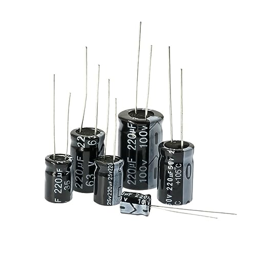 SYSCZPWC 200 Stück 100 V 250 V Aluminium-Elektrolytkondensator 1 uF 2,2 uF 3,3 uF 4,7 uF 10 uF 22 uF 33 uF 47 uF 100 uF 220 uF(250v 4.7uf) von SYSCZPWC