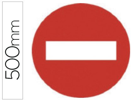 Piktogramm Syssa Straßenschild Eingang verboten aus verzinktem Stahl 500 mm Piktogramm Syssa Straßenschild Eingang verboten aus verzinktem Stahl 500 mm von SYSSA