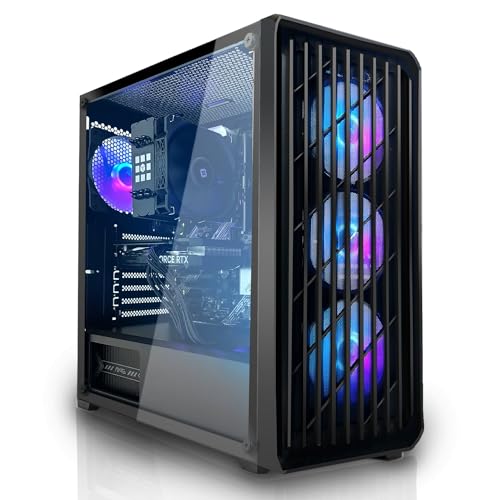 SYSTEMTREFF Gaming PC AMD Ryzen 5 5600X 6x4.6GHz | AMD Radeon RX 6600 DX12 | 512GB M.2 NVMe + 1TB HDD | 16GB DDR4 RAM | WLAN Desktop Computer Rechner für Gamer, Zocker & Streamer von SYSTEMTREFF