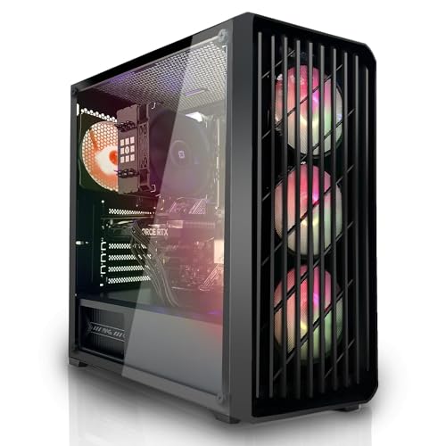 SYSTEMTREFF Basic Gaming PC AMD Ryzen 5 5600 6x4.4GHz | Nvidia GeForce RTX 3060 8 GB DX12 | 1TB M.2 NVMe | 32GB DDR4 RAM | WLAN Desktop Computer Rechner für Gamer, Zocker & Streamer von SYSTEMTREFF