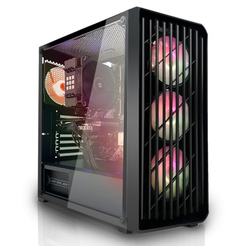 SYSTEMTREFF Basic Gaming PC AMD Ryzen 5 4500 6x4.1GHz | Nvidia RTX 3050 8GB DX12 | 512GB M.2 NVMe | 16GB DDR4 RAM | WLAN Desktop Computer Rechner für Gamer, Zocker & Streamer von SYSTEMTREFF