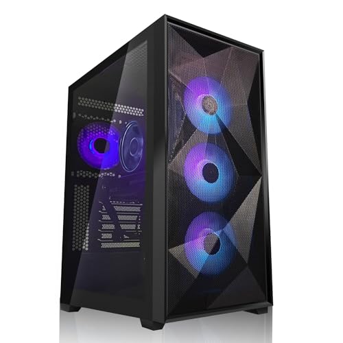 SYSTEMTREFF Gaming PC Intel Core i5-13600KF 14x5.1GHz | AMD Radeon RX 7700 XT 12GB DX12 | 1TB M.2 NVMe | 32GB DDR5 RAM | WLAN Desktop Computer Rechner für Gamer, Zocker & Streamer von SYSTEMTREFF