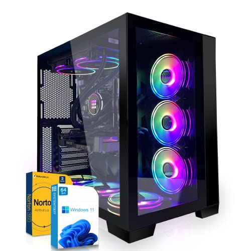 SYSTEMTREFF Gaming PC Intel Core i9-13900K 24x5.8GHz | AMD Radeon RX 7700 XT 12GB DX12 | 1TB M.2 NVMe | 32GB DDR5 RAM | WLAN Desktop Computer Rechner für Gamer, Zocker & Streamer von SYSTEMTREFF