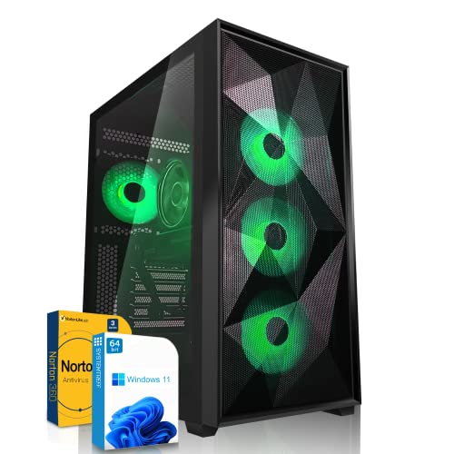 SYSTEMTREFF High-End Gaming PC AMD Ryzen 7 5800X3D 8x4.5GHz | Nvidia GeForce RTX 4090 24GB DX12 | 1TB M.2 NVMe + 1TB HDD | 32GB DDR4 RAM | WLAN Desktop Computer Rechner für Gamer, Zocker & Streamer von SYSTEMTREFF