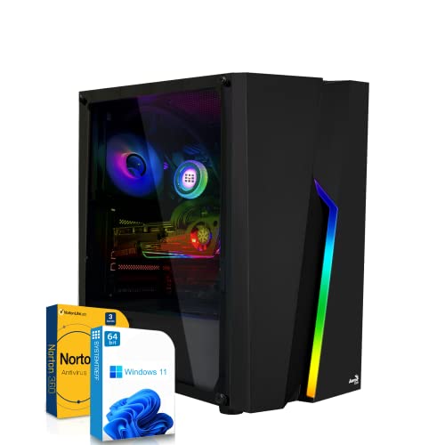 SYSTEMTREFF Basic Gaming PC AMD Ryzen 5 5600 6x4.4GHz | Nvidia RTX 3050 8GB DX12 | 512GB M.2 NVMe | 16GB DDR4 RAM | WLAN Desktop Computer Rechner für Gamer, Zocker & Streamer von SYSTEMTREFF