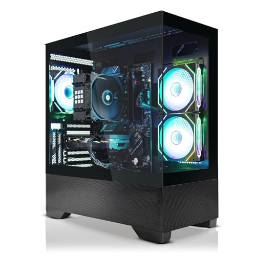 SYSTEMTREFF Gaming PC AMD Ryzen 5 9600X 6x5.4GHz | Nvidia RTX 5060 8GB DX12 | 1TB M.2 NVMe | 32GB DDR5 RAM | Windows 11 | WLAN Desktop Computer Rechner für Gamer, Zocker & Streamer von SYSTEMTREFF