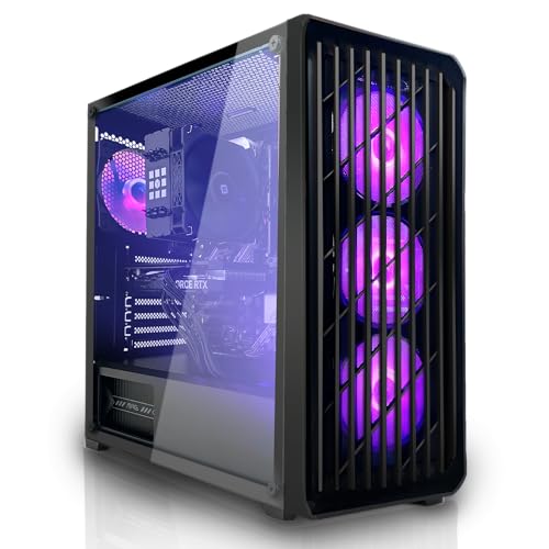 SYSTEMTREFF High-End Gaming PC AMD Ryzen 7 9700X 8x5.5GHz | Nvidia RTX 5060 TI 8GB DX12 | 1TB M.2 NVMe | 32GB DDR5 RAM | Windows 11 | WLAN Desktop Computer Rechner für Gamer, Zocker & Streamer von SYSTEMTREFF