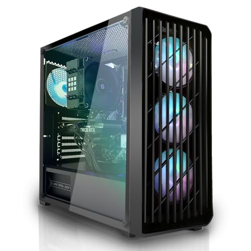 SYSTEMTREFF Gaming PC Intel Core i5-13600KF 14x5.1GHz | AMD Radeon RX 7600XT 16GB DX12 | 1TB M.2 NVMe | 32GB DDR5 RAM | WLAN Desktop Computer Rechner für Gamer, Zocker & Streamer von SYSTEMTREFF